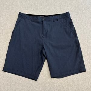 River Edge Hiking Shorts Mens 38 Navy Stretch Performance Athleisure Gorpcore